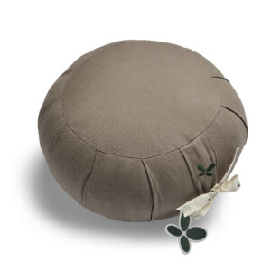 Zafu meditationspude med kapok i farven Cool Grey fra Cocoon Company