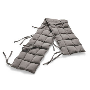 Kapok sengerand til babybay maxi og babybay boxspring 50x89 i farven Dusted Brown foldet ud fra Cocoon